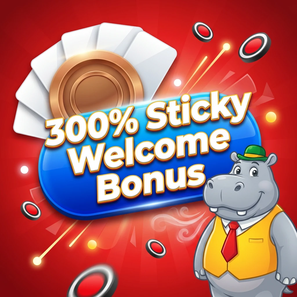 300% Sticky Welcome Bonus